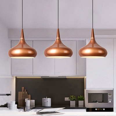 3X Wood Pendant Light Bar Lamp Kitchen 