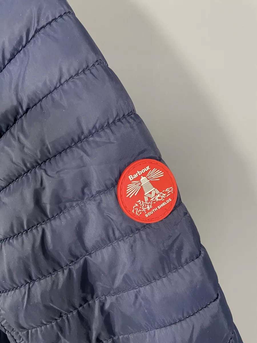 BARBOUR LANDRY BAFFLE QUILTED Jacket UK10 Navy Great Condition Women s