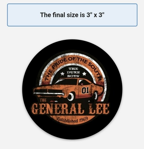 DUKES OF HAZZARD General Lee Aufkleber AUFKLEBER Menge 5 - Bild 4 von 4