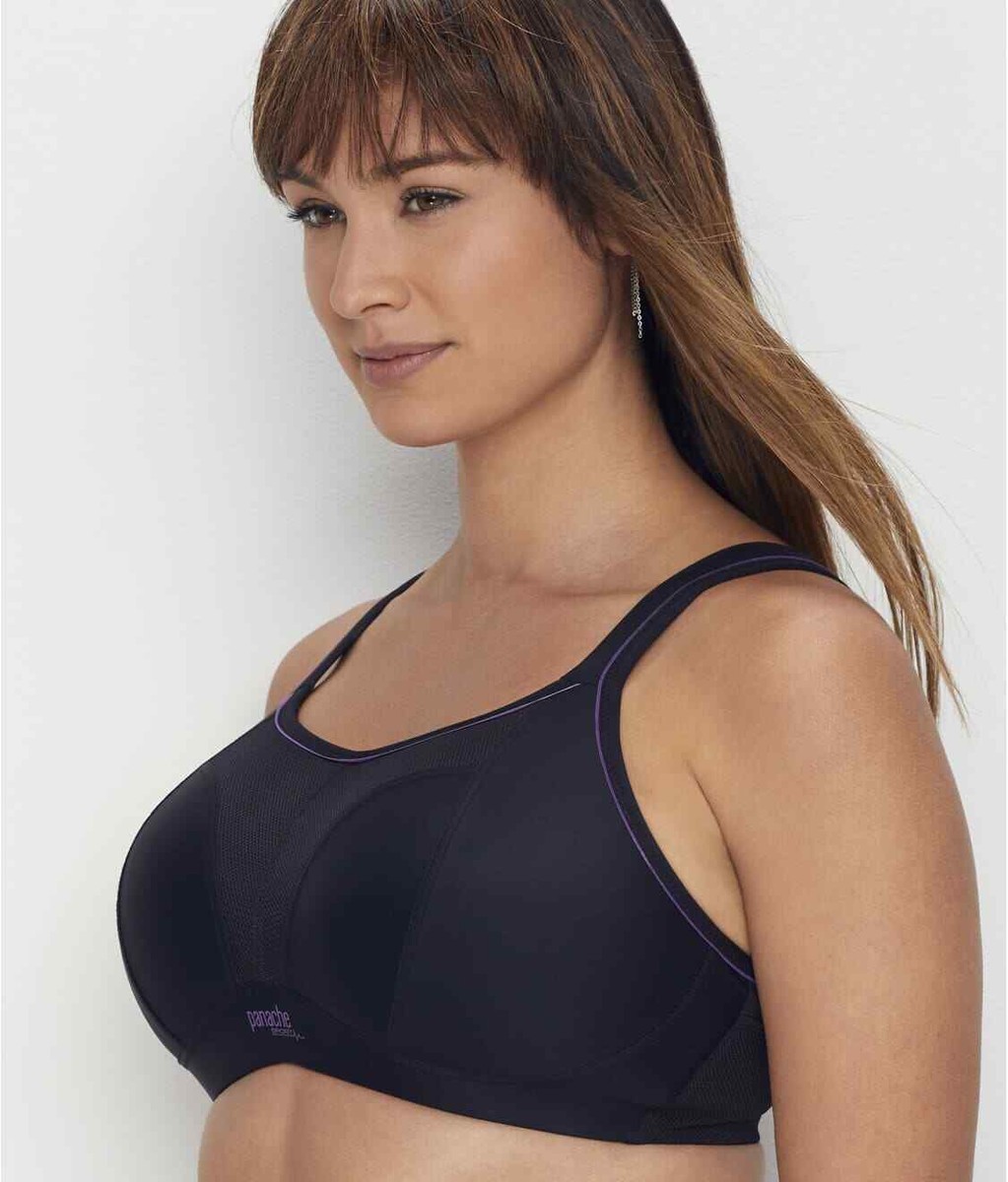 Panache BLACK Wireless Sports Bra, US 38C, UK 38C