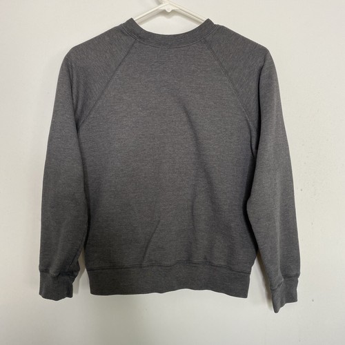 Abercrombie Kids Sweatshirt Size Small Gray Black Sparkle Spellout Casual - Picture 2 of 9