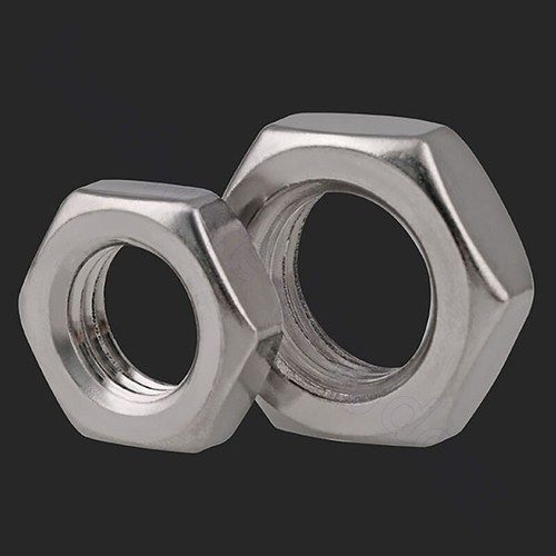 Hex Jam Nuts Half Thin Hexagon Nut M3 4 5 6 8 10 12 14 16 18 20 A2 Stainless - Picture 6 of 10