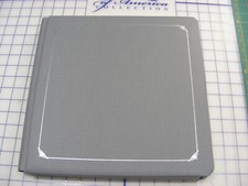 CREATIVE MEMORIES 12 X 12 Scrapbook with 27 pages protectors - Gray Embossed