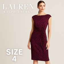 Lauren Ralph Lauren Ruched Sheath Dress – Size 4 – MSRP $129–$145