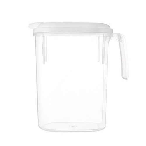Plastic Pitcher With Lid & Spout for Cold Water Juice Jar Iced Tea Beer 1800ML