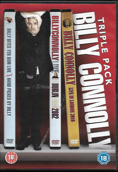 BILLY CONNOLLY TRIPLE GENUINE R2 DVD LIVE LONDON/DUBLIN/BILLY BITES YER BUM