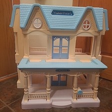Vintage 1993 Fisher Price Loving Family Dream Folding Dollhouse 6364 Dolls House