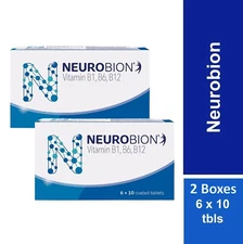 1X NEUROBION 60's Vitamin B1, B6, B12 Improves Nerve Health & Function FREE SHIP