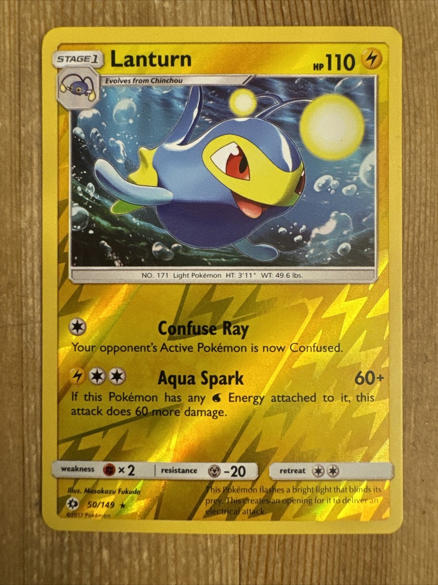 Lanturn - 50/149 - Rare - Reverse Holo x1 - LP - SM Base Set