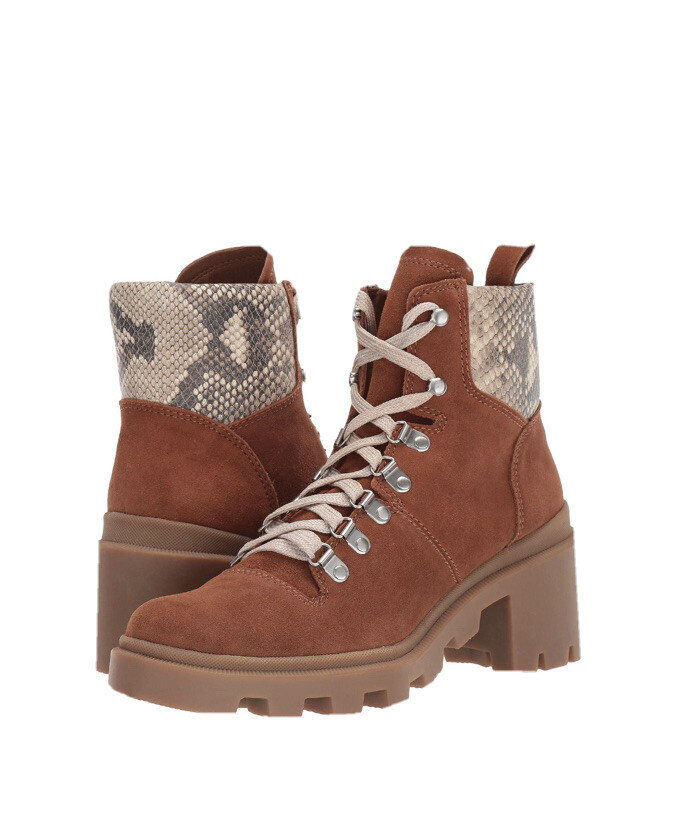 Dolce Vita Rubi Combat Boot Size 10 Brown Suede New