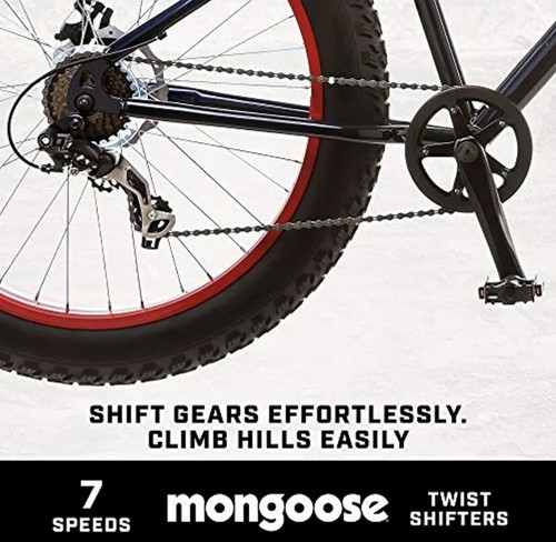 Mongoose Dolomite Fat Tire Bike - Red/Blue - Picture 4 of 4