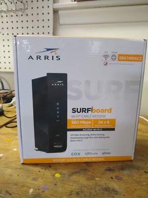 ARRIS SURFboard SBG7400AC2 DOCSIS 3.0 Modem WiFi Router NEW! |   FREE DELIVERY 