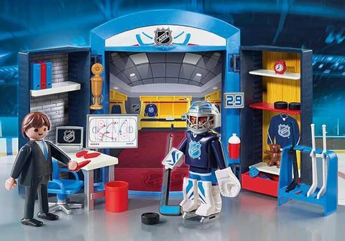 PLAYMOBIL® NHL 9176 Eishockey Umkleide Kabine Locker Room  NEU & OVP - Bild 3 von 6