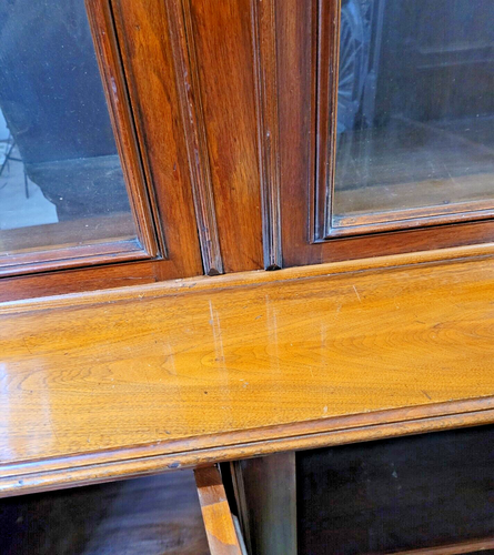 EXCEPTIONAL AMERICAN VICTORIAN WALNUT AND BURL BOOKCASE - Picture 10 of 24