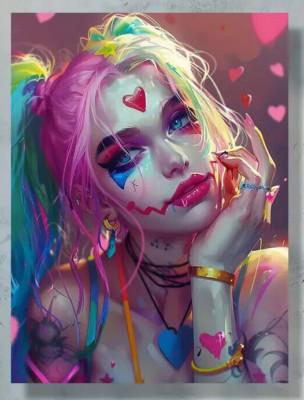 Harley Quinn HD Print Canvas Poster  12 x 16 IN