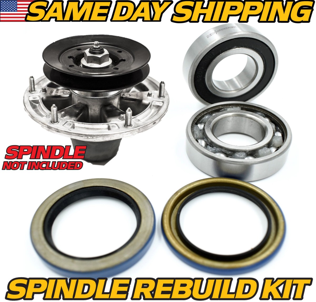 リール ABU PARTS 5000DL,CDL CARRIGE 12927-301A 1 Kit) Spindle Rebuild Fits John Deere X739 X740 X744 X748 X749