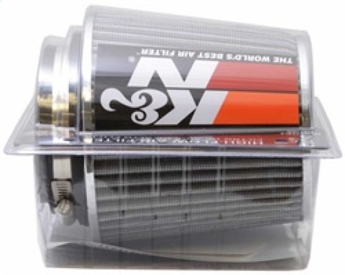 K&N Fit Filter Chrome White - 4in Flange ID x 1.125in Flange Length x 5.5in H - Picture 10 of 10