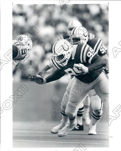 1989 Indianapolis Colts Football Player Donnell Thompson Press Photo - 第 1/2 張圖片