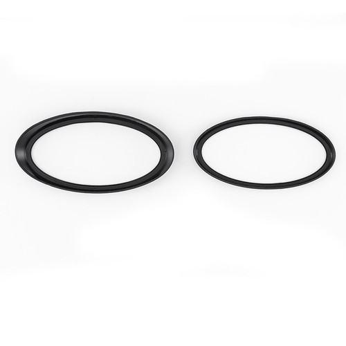 For Subaru XV 2022- Front & Rear Badge Ring Logo Frame Cover Trim Gloss Black - Picture 7 of 8