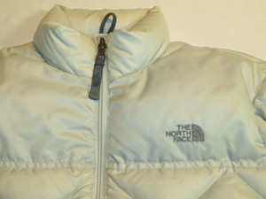 cream north face coat