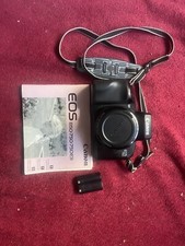 Canon EOS 750 SLR film Camera w/ Canon EF 50mm 1:1.8 Lens Manual Tested Works