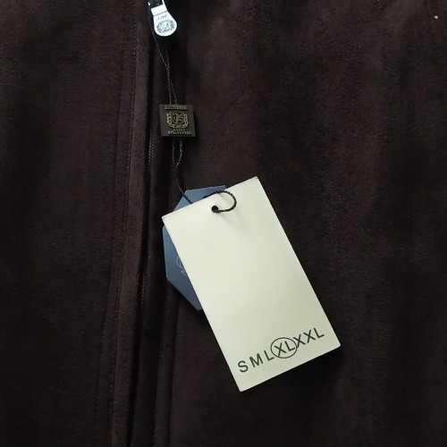 Alessandro Leone Italian brown suede jacket XL size - Picture 12 of 12