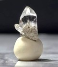 RARE LUSTROUS GLASSY GEMSTONE CLEAR TOPAZ CRYSTAL MINI BRILLIANT MATRIX +gift — photo 5