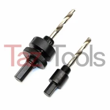 Hole Saw Arbor Mandrel 1-1/4" to 6" & 9/16" to 1-3/16" 2pcs S & L Set Hex Shank 