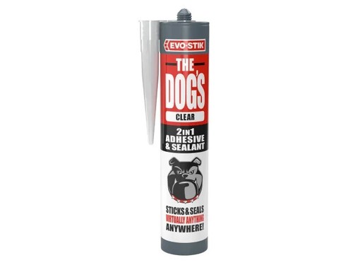 Evo-stik The Dog's Multipurpose Adhesive Sealant Crystal Clear,Black,White 290ml - Picture 3 of 6