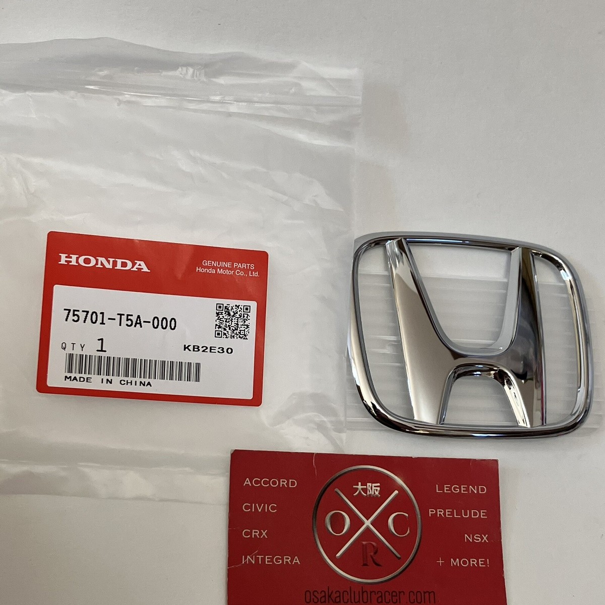 Genuine OEM 15-20 Honda Fit 16-18 HR-V Rear Emblem H Badge New GK5