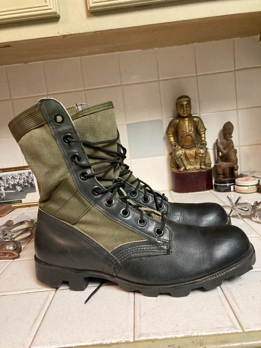 ROSEARCH Vintage Camo & Black Leather Lace Up USA Camouflage  display picture 3