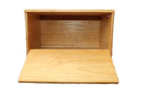 Preloved Wood Bread Bin, Wooden Bread Box - Picture 2 of 13