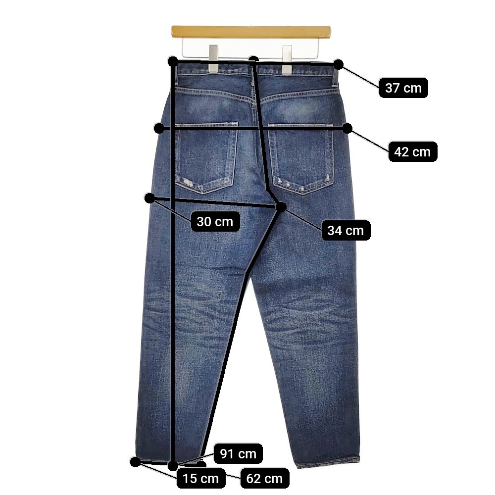 yunahica Chieko Unused Standard Denim Indigo Tapered Size 0 pants 