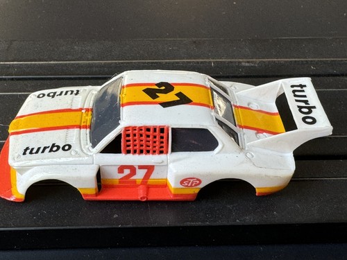 VTG Aurora Tomy AFX BMW 320i White/Yellow/Orange #27 (Body Only) - New No Box - Picture 6 of 6