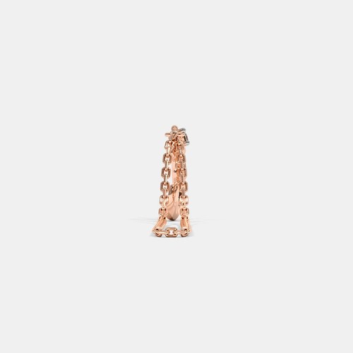18k Rose Gold Diamond 0.08Ct watch Charm Fine Jewelry Gold 0.580g For Unisex - 第 7/10 張圖片