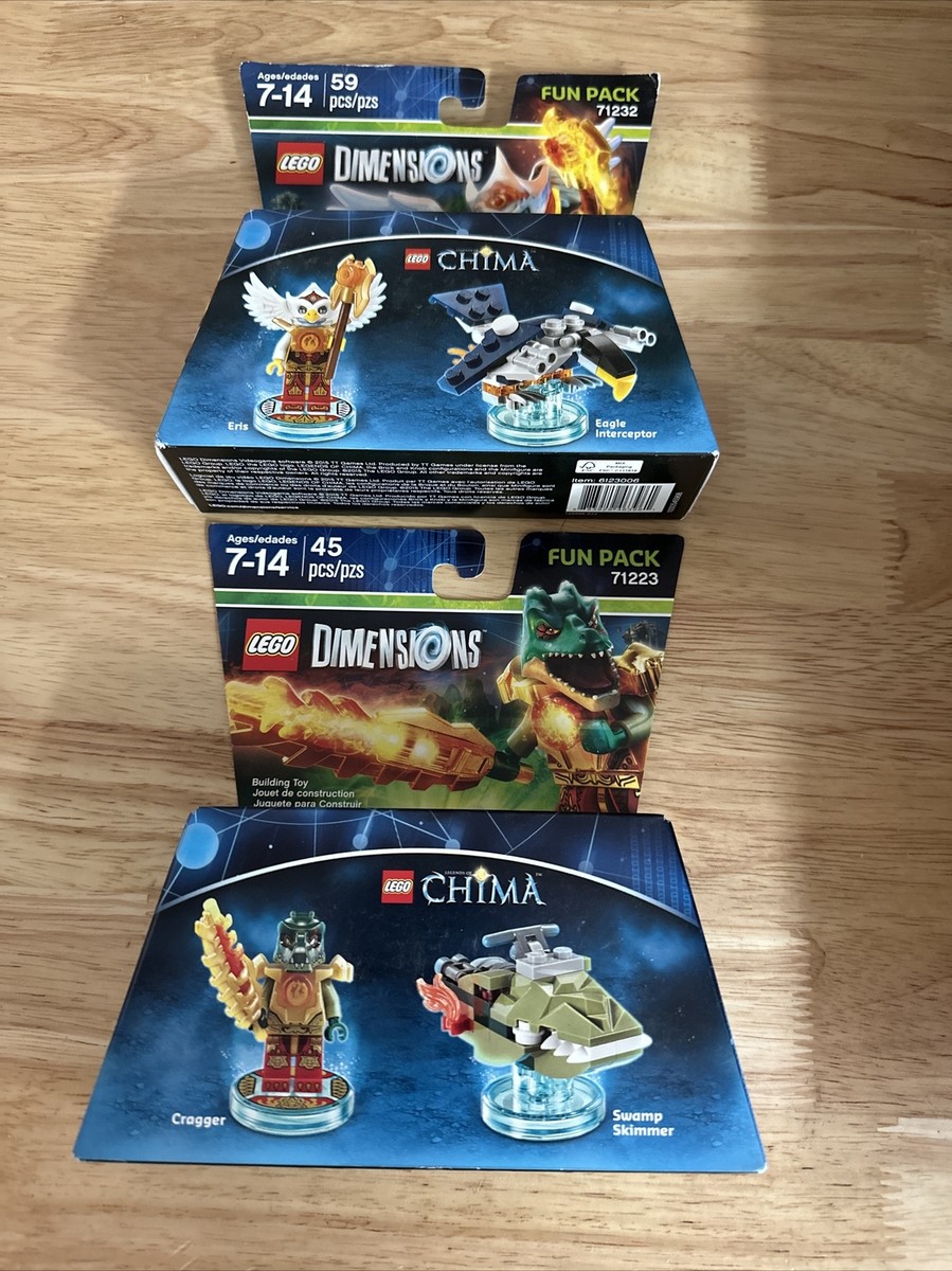 2 Lego Ninjago & Chima Fun Packs 71223 71232 Cragger Eris Sensei