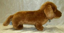 Russ Yomiko Classics Red Dachshund Brown Wiener Dog Plush Stuffed 14"