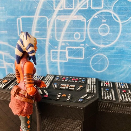 Schermo tattico/computer fantascientifico personalizzato per figura 3,75 IN (1:18) Diorama - Foto 9 di 15