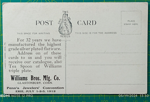 US postcard 1912, Boat Landing, Erie, Pa., Historical card, unused - Picture 6 of 10