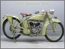 1917 Excelsior Twin Motorcycle NEW Metal Sign: 12 x 16" & Free Shipping