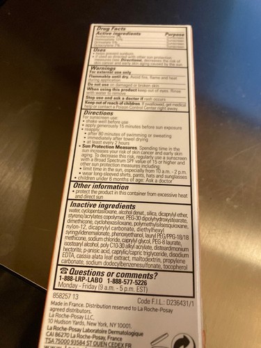 La Roche-Posay M00045 Anthelios Ultra Light Sunscreen SPF 60 - 1.7oz EXP 11.25 - Picture 3 of 3