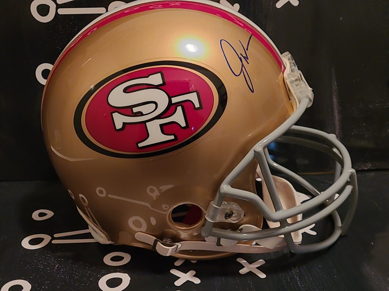 49ers Joe Williams Signed Proline Full Size Helmet 
