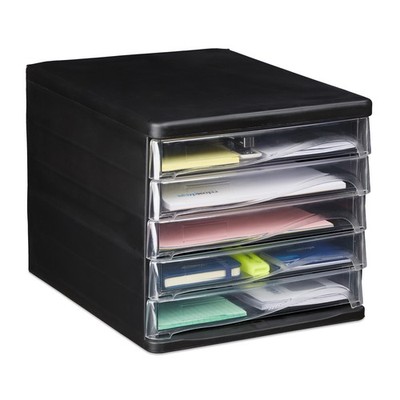 Schubladenbox Schubladenablage Dokumentenbox Büroorganizer Ablagesystem 5 Fächer