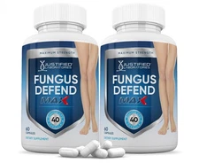 Justified Laboratories 2 Pack Fungus Defend Max Pills 40 Billion CFU Probioti...