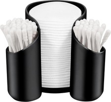 Plastic Cotton Pad Dispenser, Swab Holder for Bathroom, Cotton Pad QTips Holder,