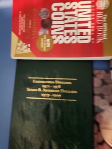 Asst. coin folders, red books