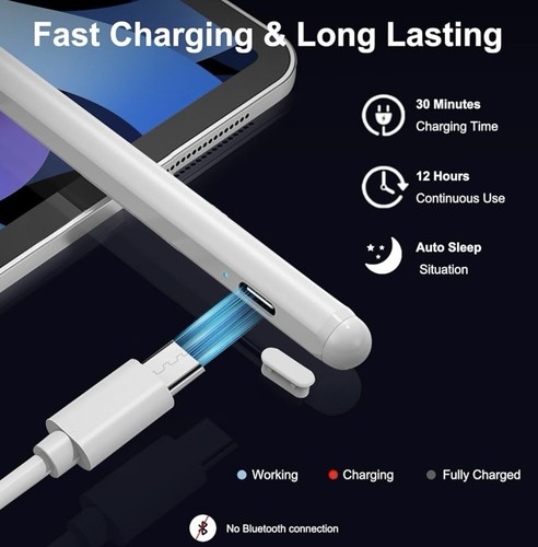 Stylus Pen Compatible with iPad, Pencil Styluses Compatible with iPad 2/3/4/5... - 第 2/7 張圖片