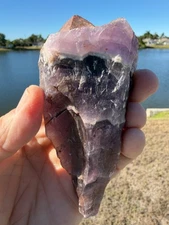Auralite 23 Crystal Red Cap from Canada 263 grams 5"