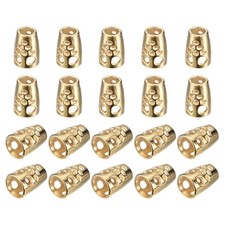 30Pcs 5mm Metal Bell Stopper Conical Cord End...