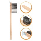 Pizza Stone Cleaning Brush With Wooden Handle For Oven Tool For Home Kitchen